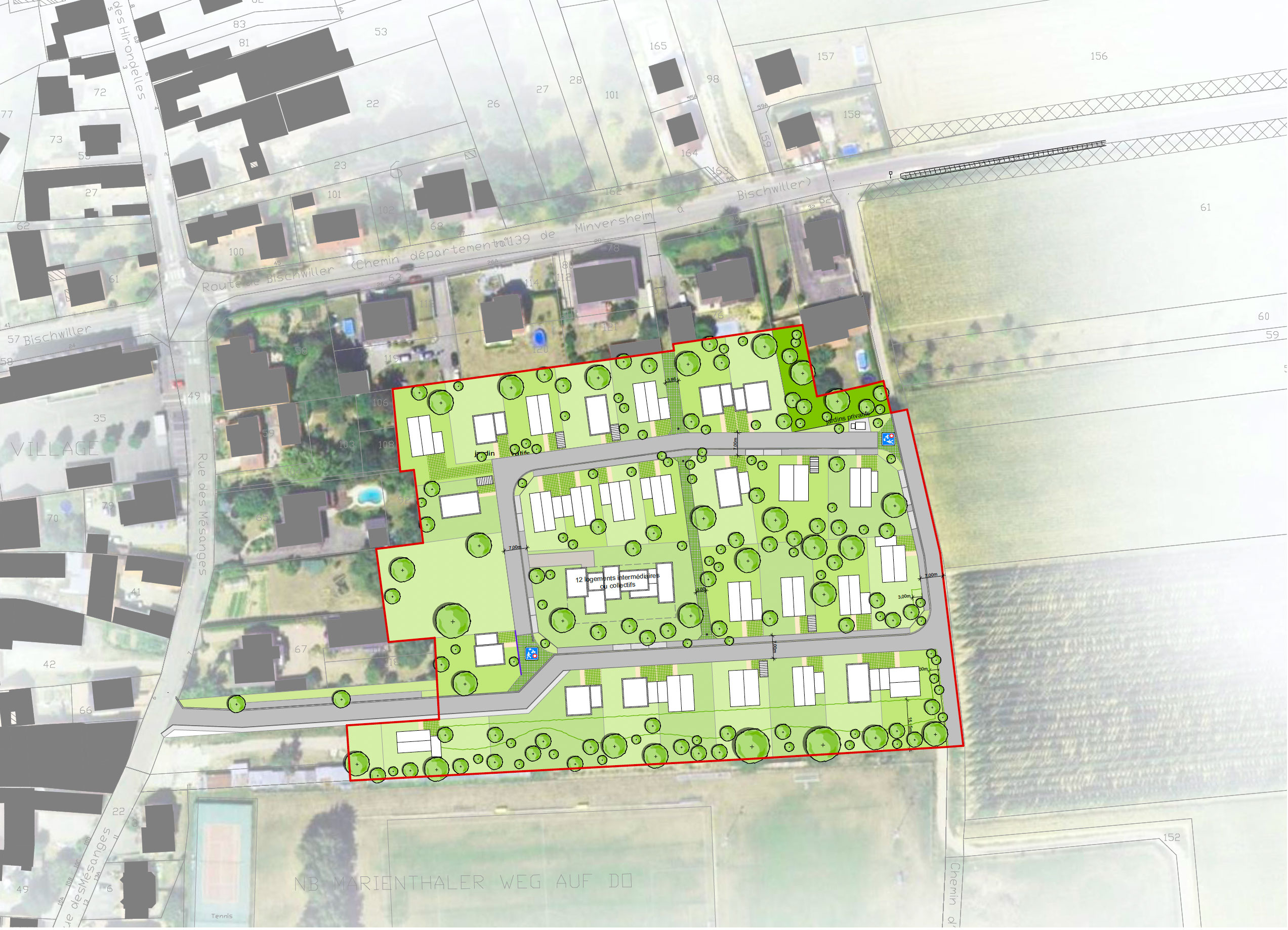 Plan Niederschaeffolsheim