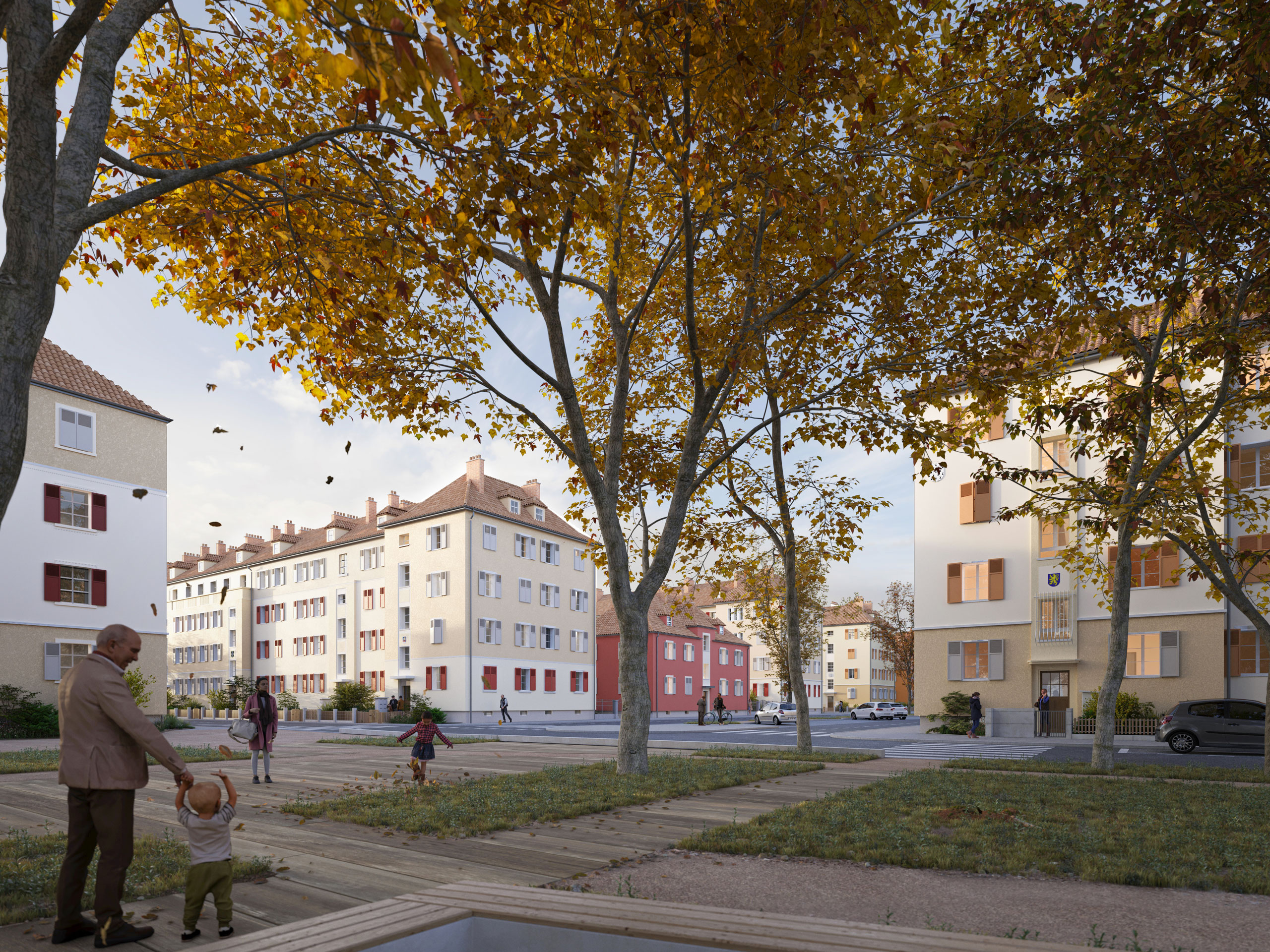 Quartier ancien Drouot Mulhouse